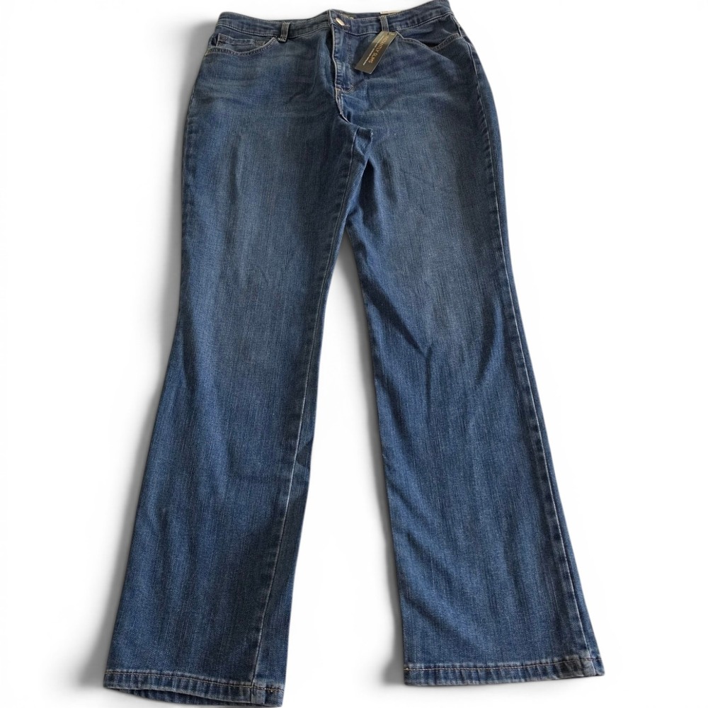 Lee Relaxed Fit High-Rise Jeans Women's 16 Long NWT Medium Wash 2021